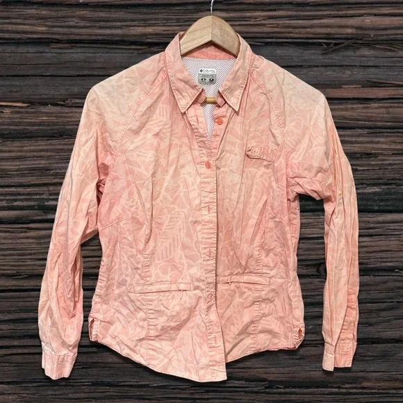 -bundle 3 or more Columbia Pink Floral Shirt - Picture 1 of 4